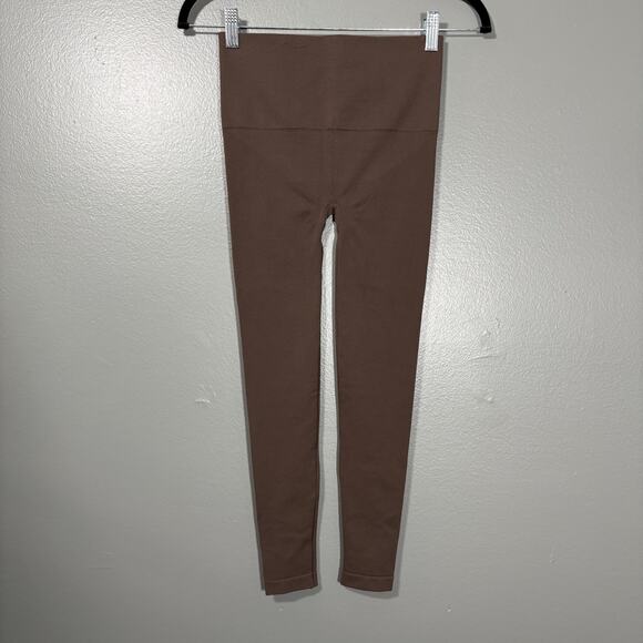 Spanx Brown Women's Look At Me Now Cropped Leggings - Size Small - Seamless - Picture 1 of 6